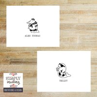 Cartoon Animals Note Cards for Kids, Set of 10