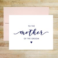 To the Mother of the Groom Wedding Day Card