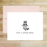Cartoon Animals Note Cards for Kids, Set of 10