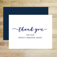 Thank You for Our Perfect Wedding Venue - Wedding Venue Card