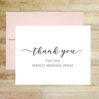 Thank You for Our Perfect Wedding Venue - Wedding Venue Card