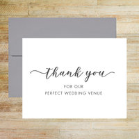 Thank You for Our Perfect Wedding Venue - Wedding Venue Card