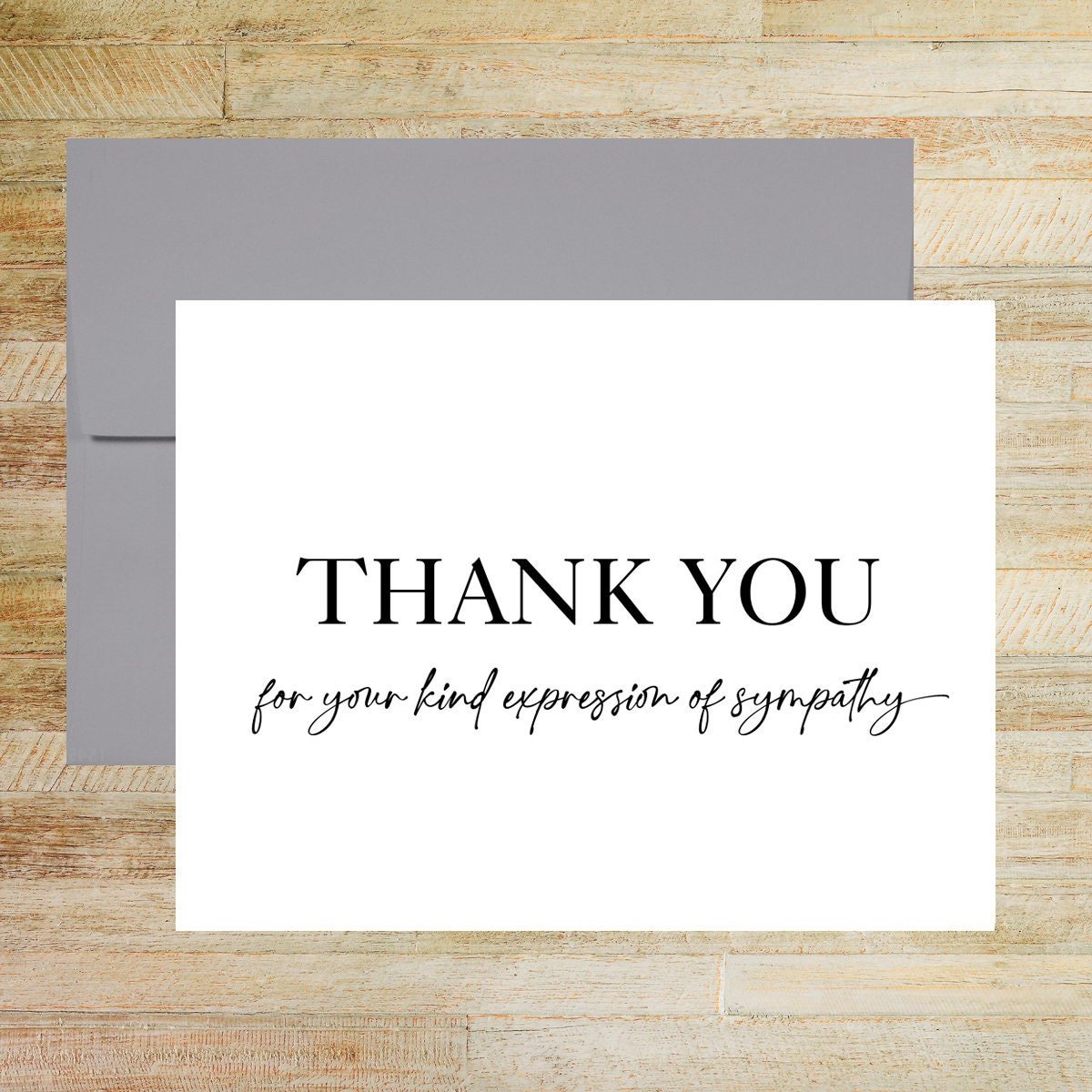 Thank You For Your Kind Expression of Sympathy Note Cards, Set of 10