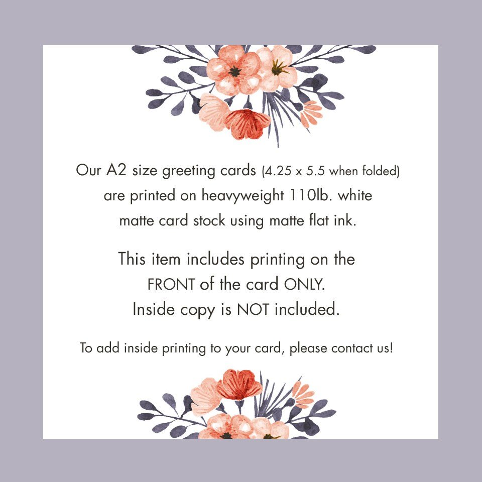 Your Personalized Wording Greeting Card